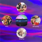 2 in 1 Northern Lights and Ocean Wave Projector with 14 Light Effects for Bedroom, Game Rooms, Home Theater, Party