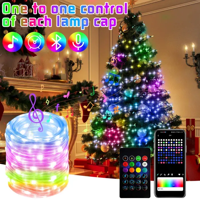 Colorful fairy lights