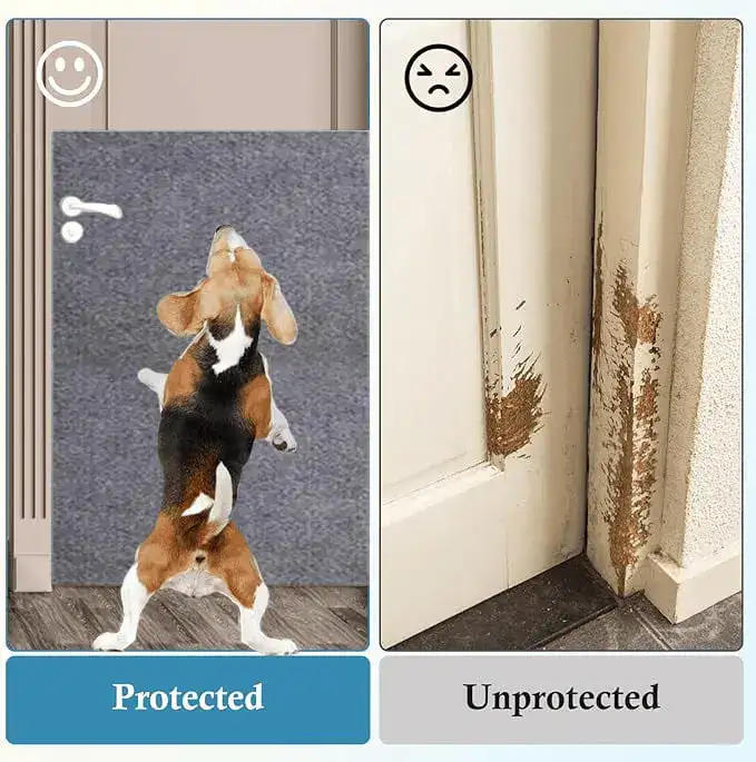 Scratch protection for doors