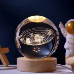 Luminous 3D Crystal Planet Ball - Image 6