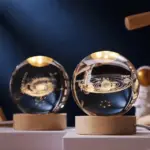Luminous 3D Crystal Planet Ball - Image 2