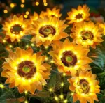 Solar LED Sunflower Garden Lights - Image 3