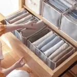 Foldable Mesh Wardrobe Clothes Organizer - Image 3