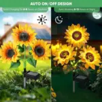 Solar LED Sunflower Garden Lights - Image 4