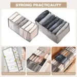 Foldable Mesh Wardrobe Clothes Organizer - Image 6