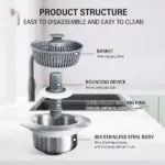 3-in-1 Kitchen Sink Drain Strainer - Image 5