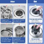 3-in-1 Kitchen Sink Drain Strainer - Image 6