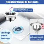 3-in-1 Kitchen Sink Drain Strainer - Image 8