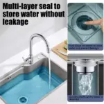 3-in-1 Kitchen Sink Drain Strainer - Image 9