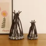 Woodland Campfire LED Night Lamp: Handmade Nature Decor - Image 7