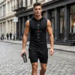 Men's Sleeveless Hoodie & Shorts Set – Breathable Quick-Dry Performance Wear - Image 5