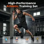 Men's Sleeveless Hoodie & Shorts Set – Breathable Quick-Dry Performance Wear