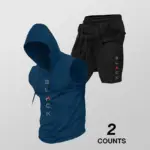 Men's Sleeveless Hoodie & Shorts Set – Breathable Quick-Dry Performance Wear - Image 15